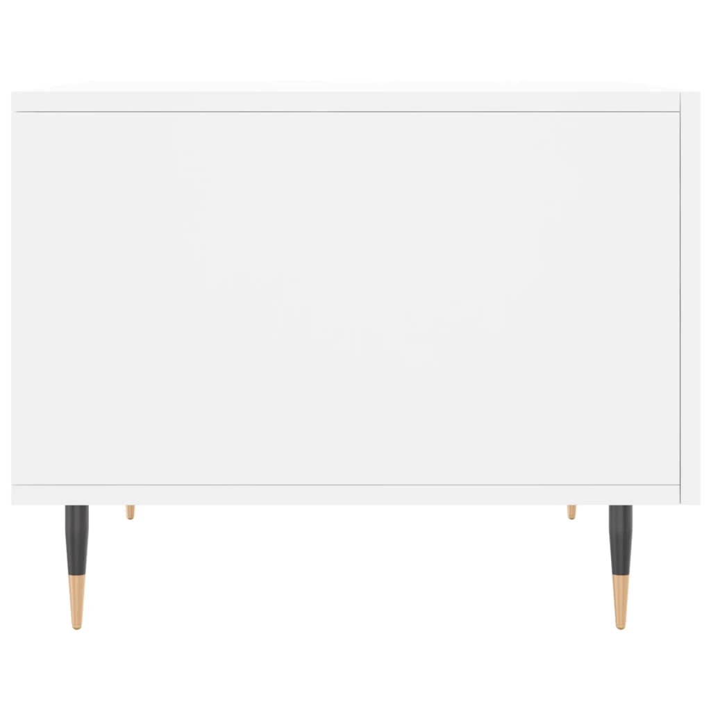 Tavolini da Salotto 2 pz Bianchi 50x50x40 cm Legno Multistrato | homemem39