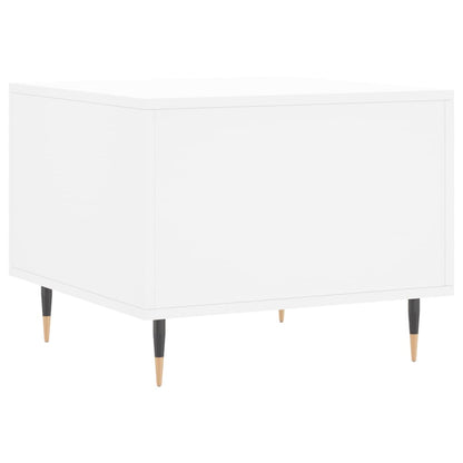 Tavolini da Salotto 2 pz Bianchi 50x50x40 cm Legno Multistrato | homemem39