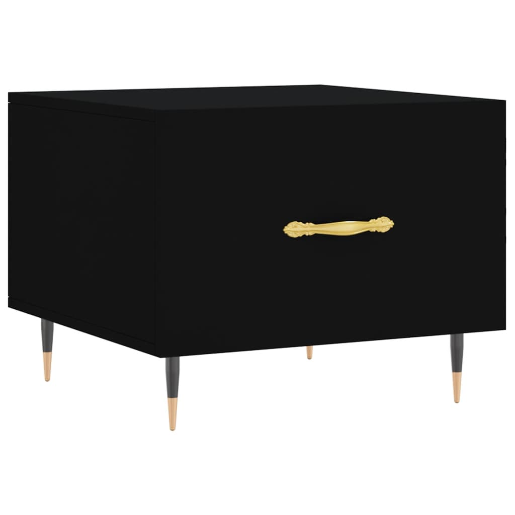 Tavolini da Salotto 2 pz Neri 50x50x40 cm in Legno Multistrato | homemem39