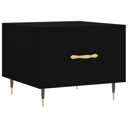 Tavolini da Salotto 2 pz Neri 50x50x40 cm in Legno Multistrato | homemem39