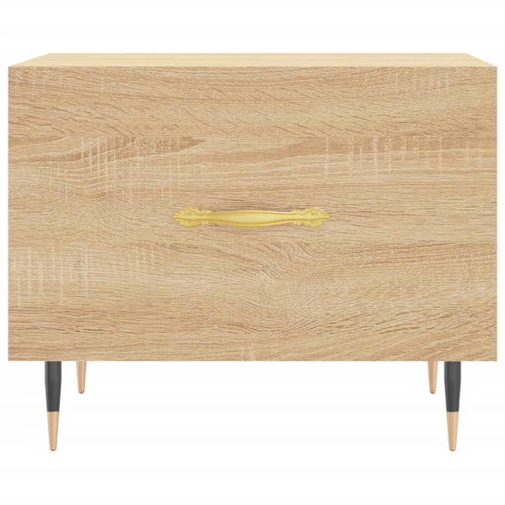 Tavolini Salotto 2pz Rovere Sonoma 50x50x40cm Legno Multistrato | homemem39