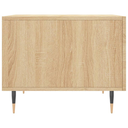 Tavolini Salotto 2pz Rovere Sonoma 50x50x40cm Legno Multistrato