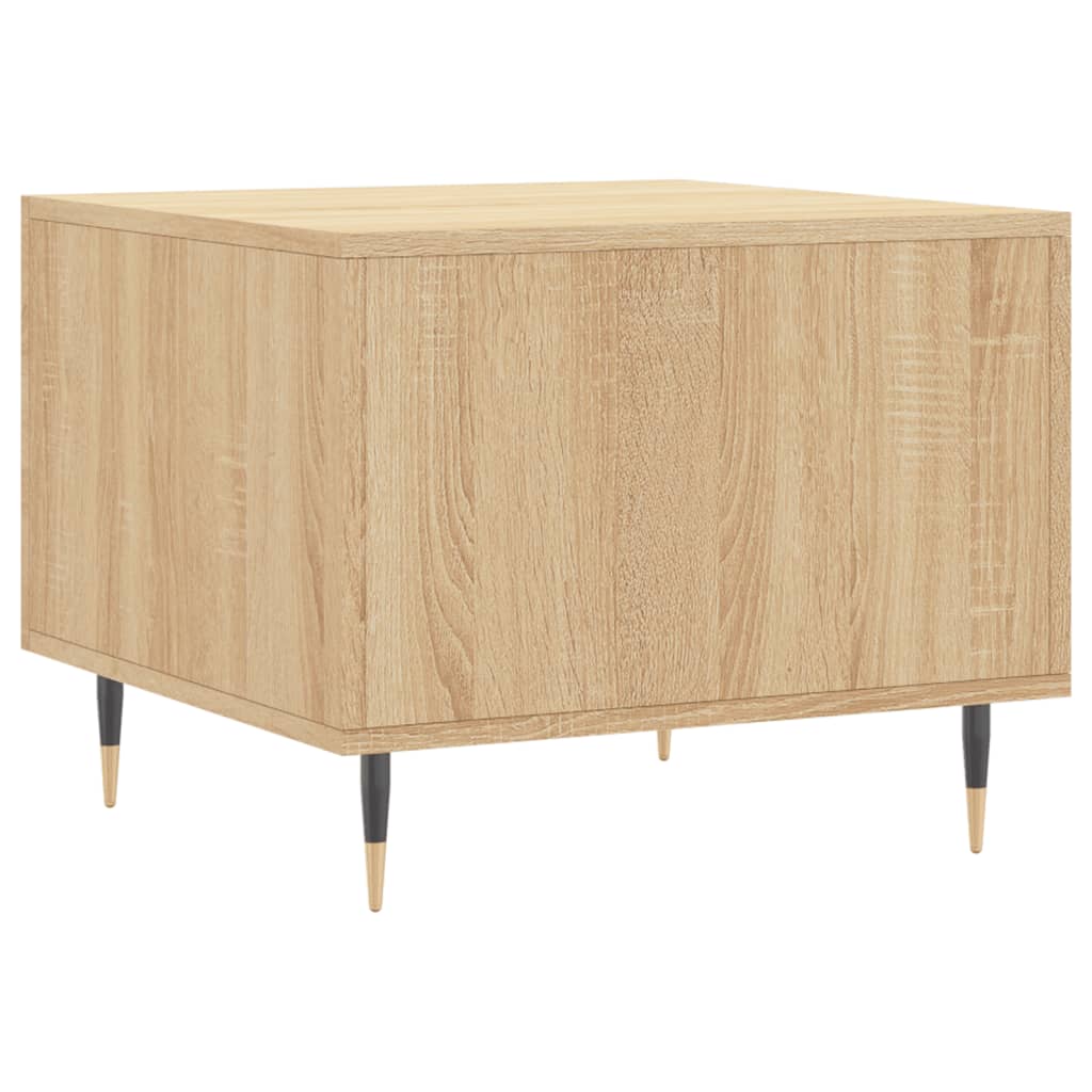 Tavolini Salotto 2pz Rovere Sonoma 50x50x40cm Legno Multistrato