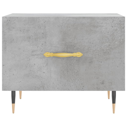 Tavolini Salotto 2pz Grigio Cemento 50x50x40 Legno Multistrato | homemem39