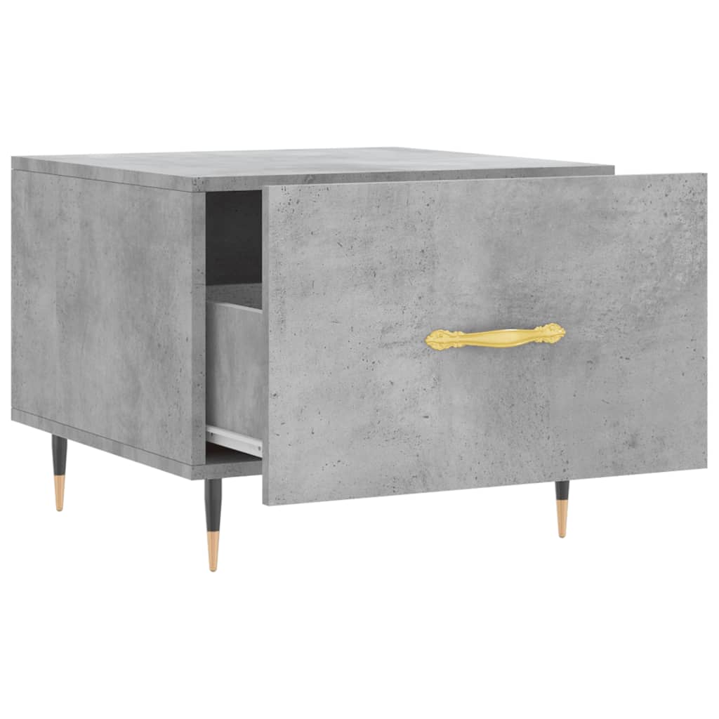Tavolini Salotto 2pz Grigio Cemento 50x50x40 Legno Multistrato | homemem39