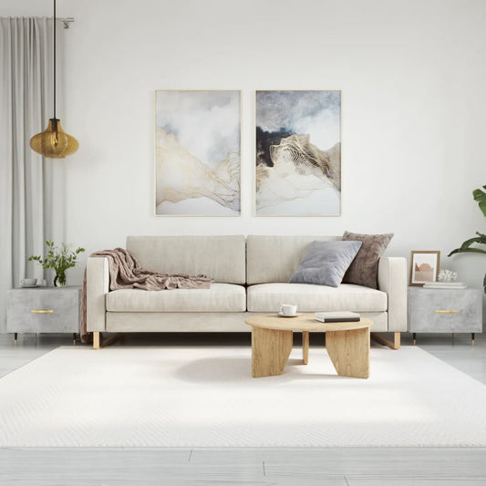 Tavolini Salotto 2pz Grigio Cemento 50x50x40 Legno Multistrato | homemem39