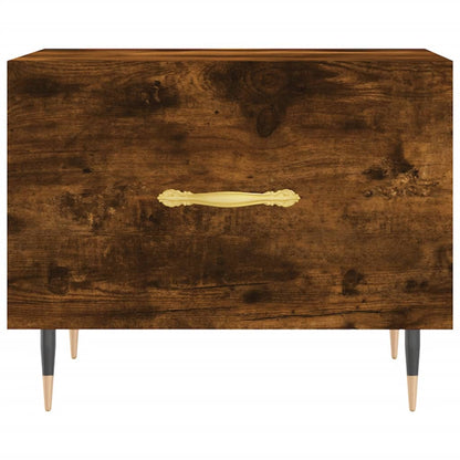 Tavolini Salotto 2 pz Rovere Fumo 50x50x40cm Legno Multistrato | homemem39