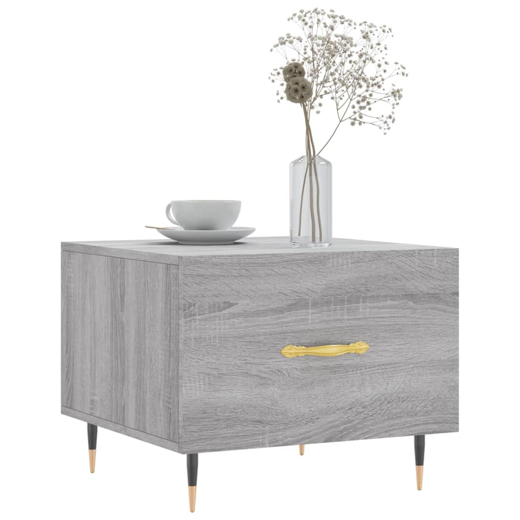 Tavolini Salotto 2pz Grigio Sonoma 50x50x40cm Legno Multistrato | homemem39