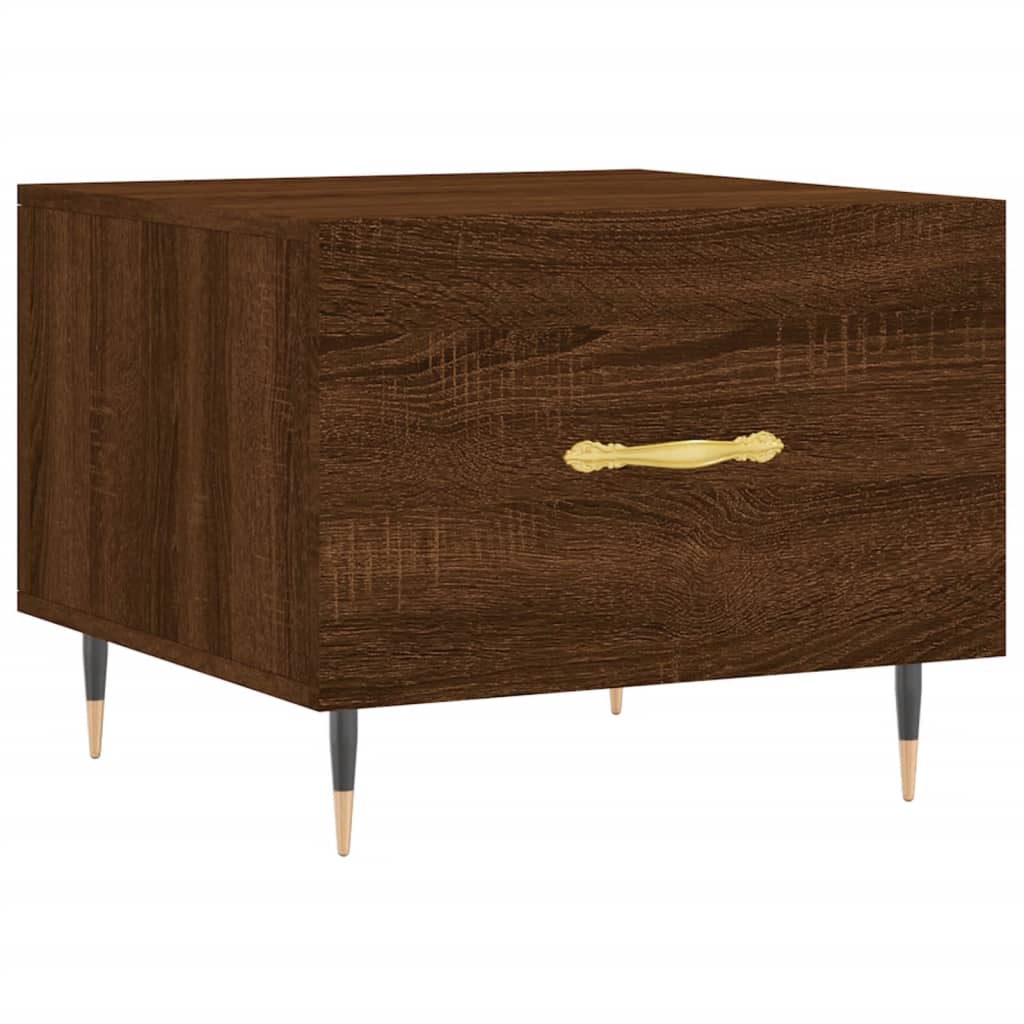 Tavolini Salotto 2 pz Rovere Marrone 50x50x40 Legno Multistrato | homemem39