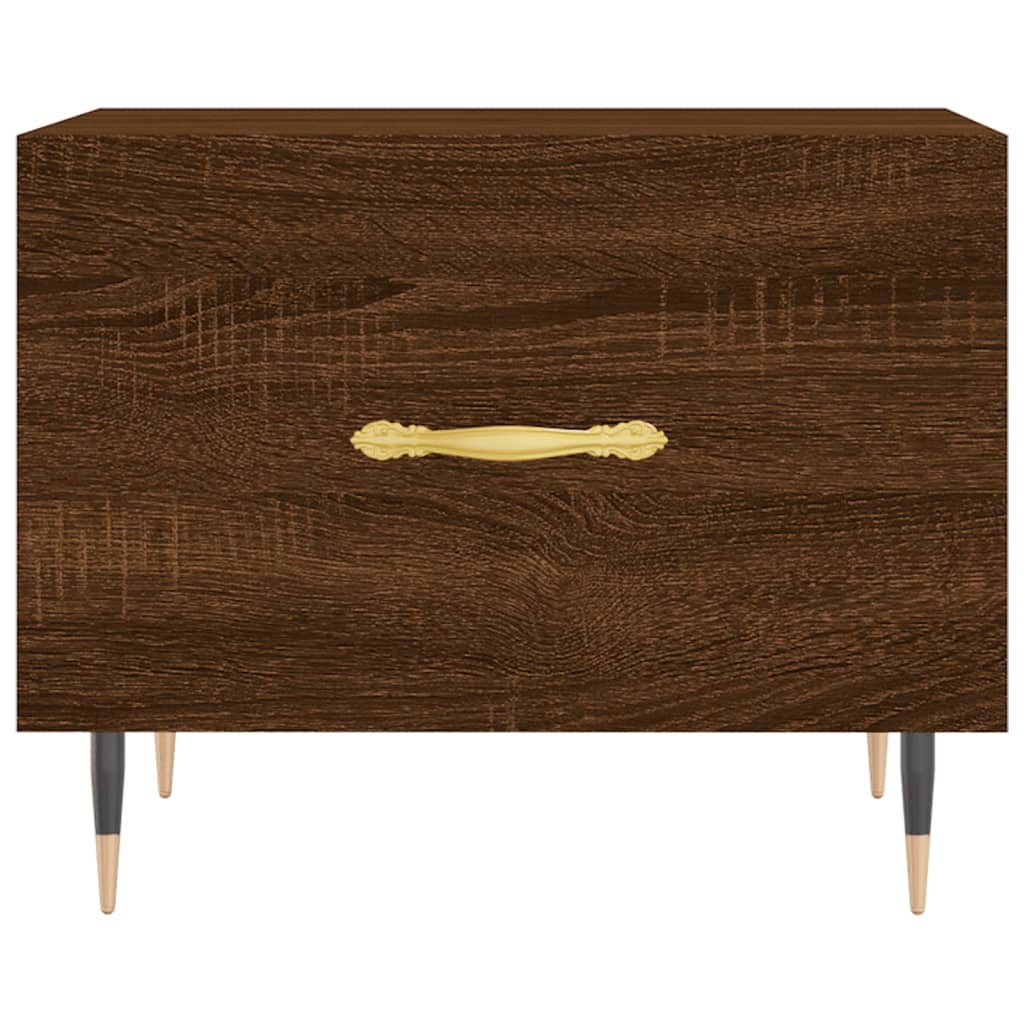 Tavolini Salotto 2 pz Rovere Marrone 50x50x40 Legno Multistrato | homemem39