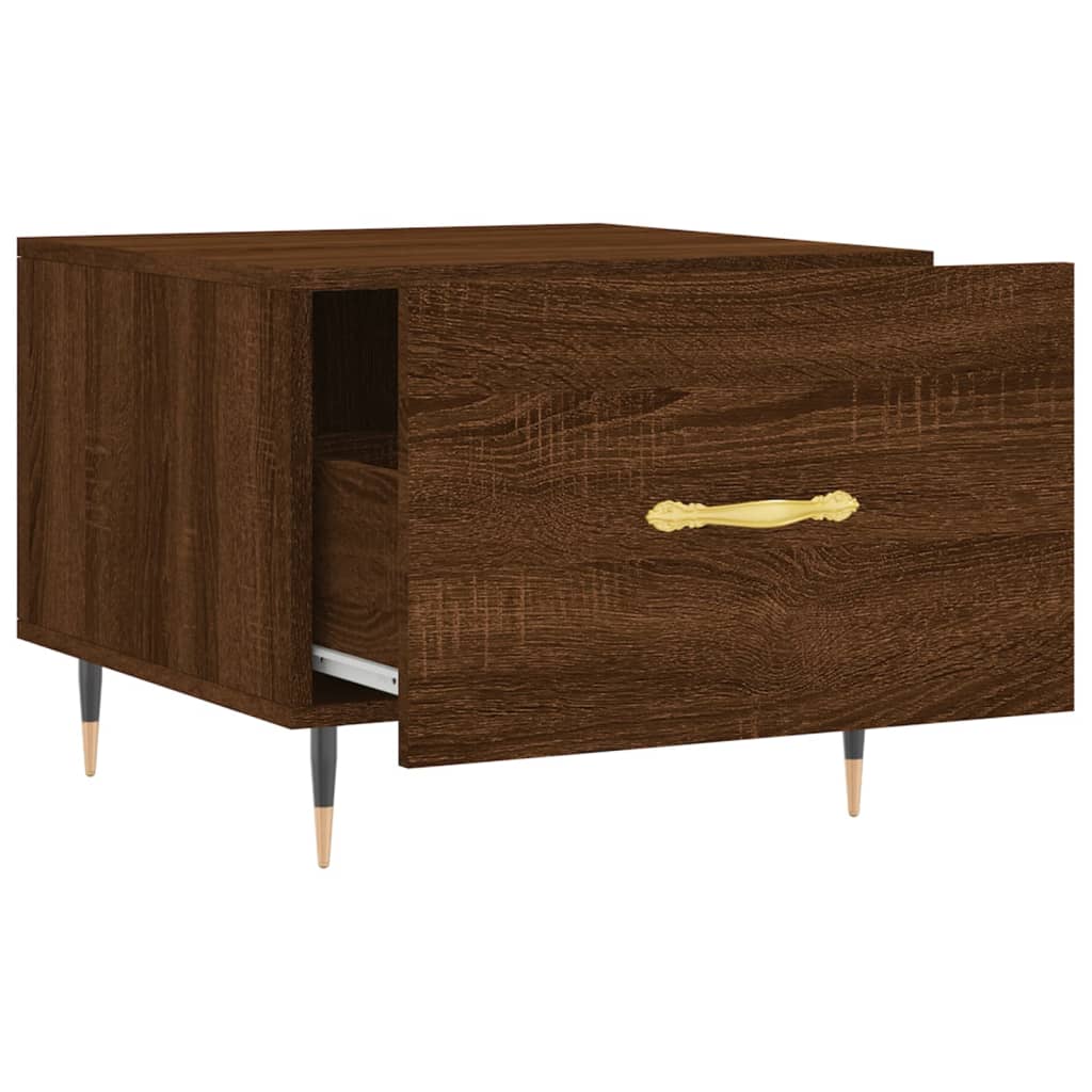 Tavolini Salotto 2 pz Rovere Marrone 50x50x40 Legno Multistrato | homemem39