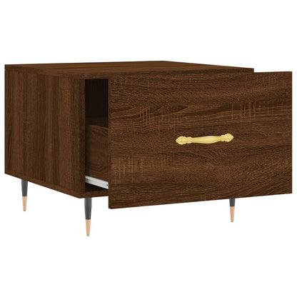 Tavolini Salotto 2 pz Rovere Marrone 50x50x40 Legno Multistrato | homemem39