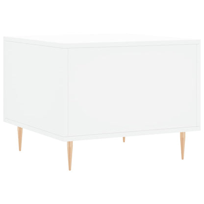 Tavolino da Salotto Bianco 50x50x40 cm in Legno Multistrato