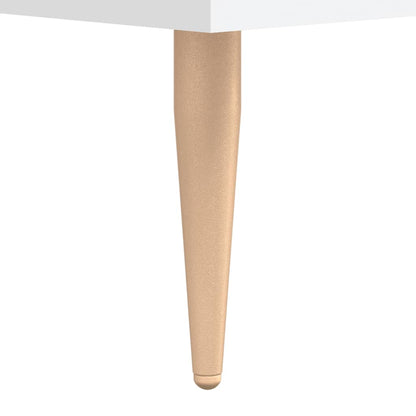 Tavolini da Salotto 2 pz Bianchi 50x50x40 cm Legno Multistrato | homemem39
