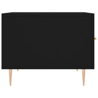 Tavolino da Salotto Nero 50x50x40 cm in Legno Multistrato | homemem39