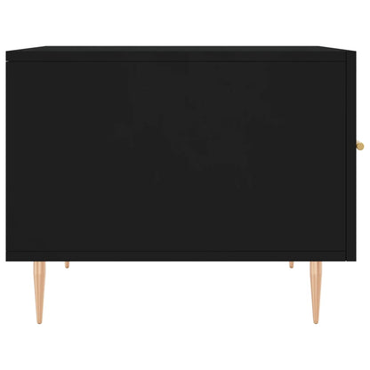 Tavolini da Salotto 2 pz Neri 50x50x40 cm in Legno Multistrato