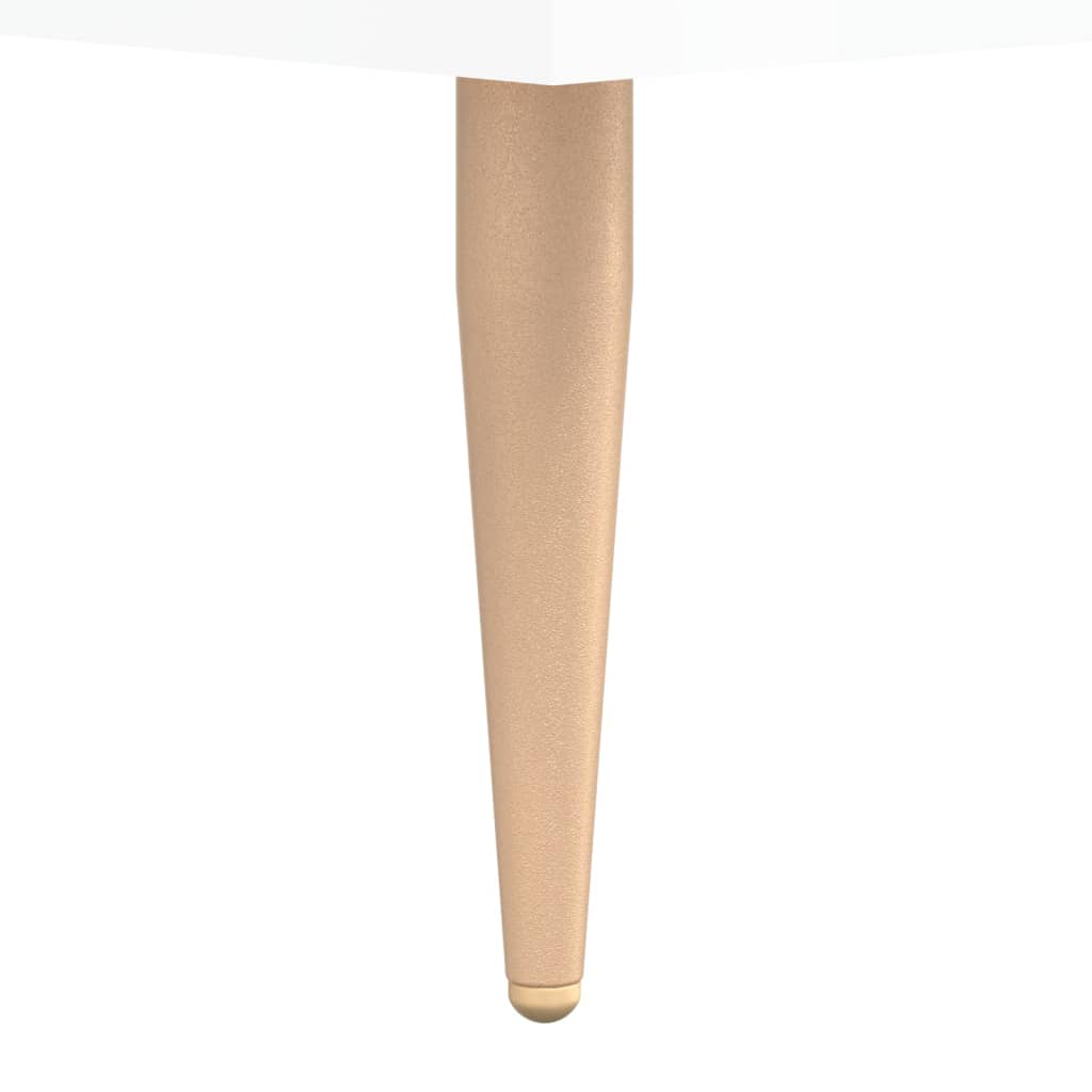 Tavolini Salotto 2pz Bianco Lucido 50x50x40cm Legno Multistrato | homemem39
