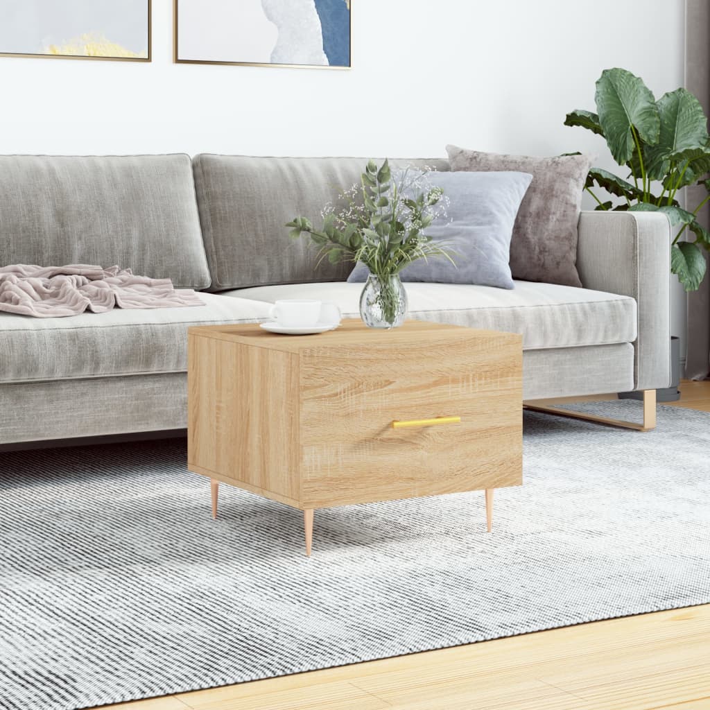 Tavolino da Salotto Rovere Sonoma 50x50x40 cm Legno Multistrato | homemem39