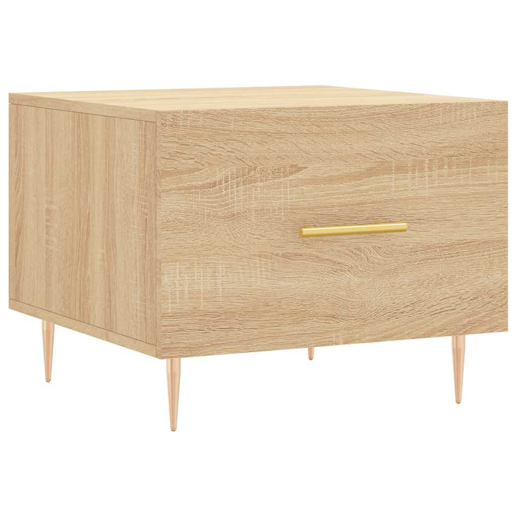 Tavolini Salotto 2pz Rovere Sonoma 50x50x40cm Legno Multistrato | homemem39