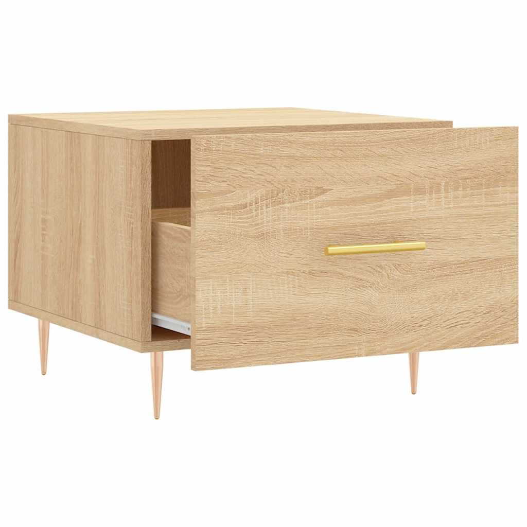 Tavolini Salotto 2pz Rovere Sonoma 50x50x40cm Legno Multistrato | homemem39