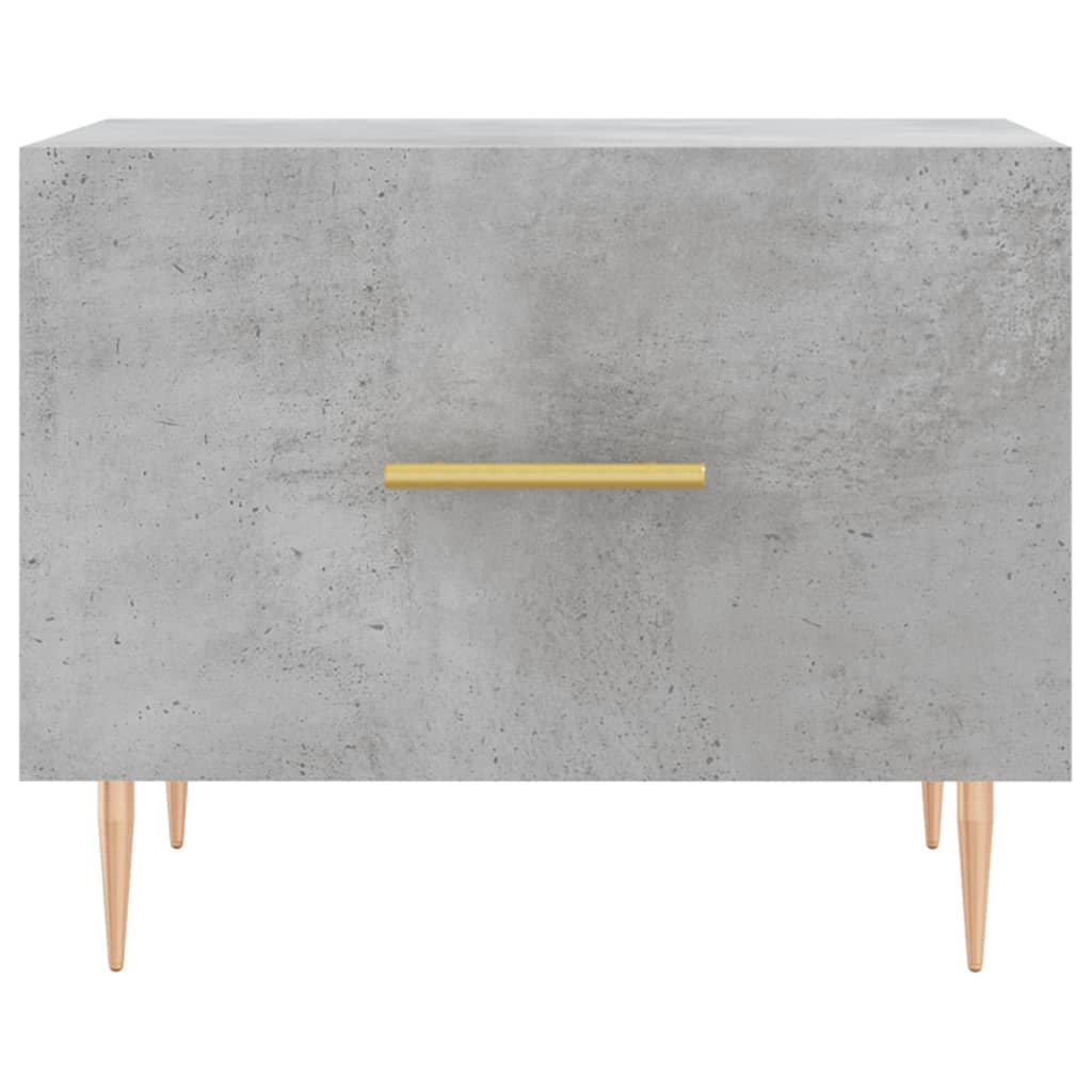 Tavolino Salotto Grigio Cemento 50x50x40 cm Legno Multistrato | homemem39