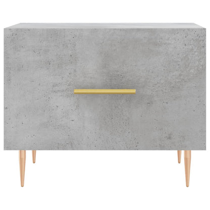 Tavolino Salotto Grigio Cemento 50x50x40 cm Legno Multistrato | homemem39