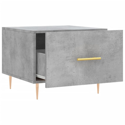Tavolino Salotto Grigio Cemento 50x50x40 cm Legno Multistrato | homemem39