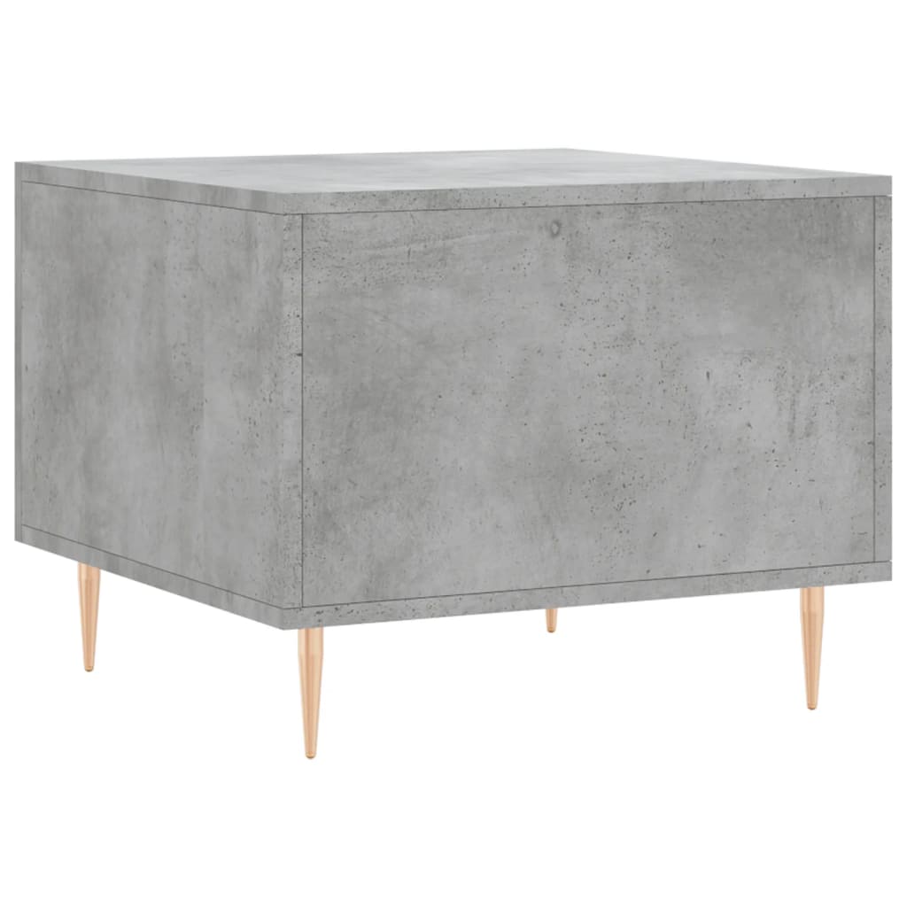 Tavolino Salotto Grigio Cemento 50x50x40 cm Legno Multistrato | homemem39