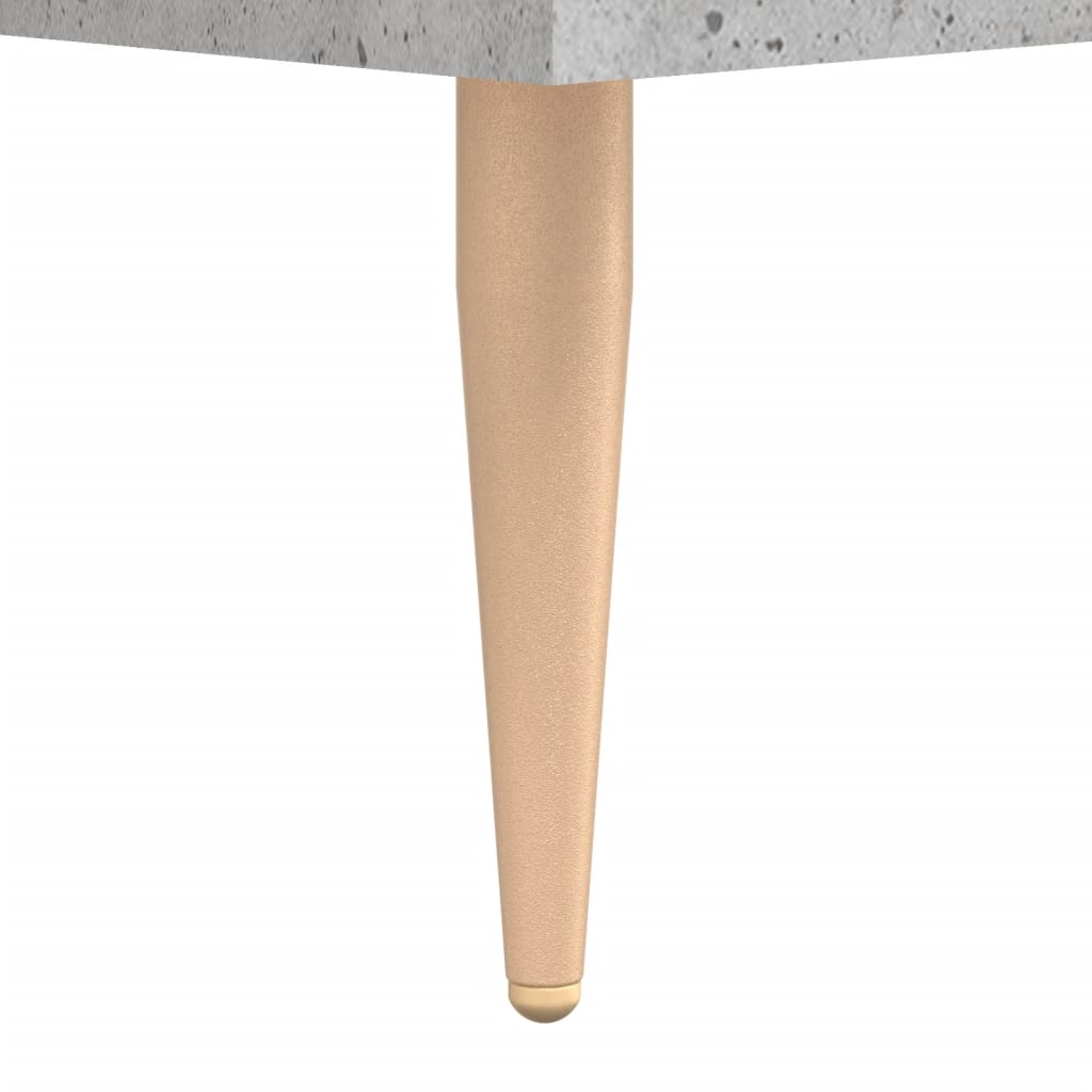 Tavolino Salotto Grigio Cemento 50x50x40 cm Legno Multistrato | homemem39