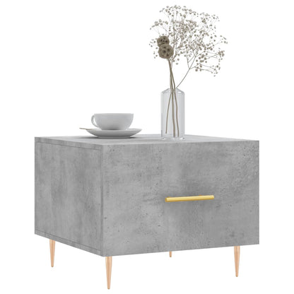 Tavolini Salotto 2pz Grigio Cemento 50x50x40 Legno Multistrato