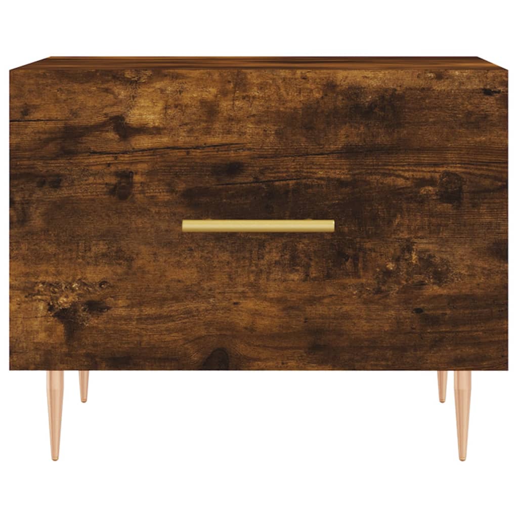 Tavolino da Salotto Rovere Fumo 50x50x40 cm Legno Multistrato | homemem39