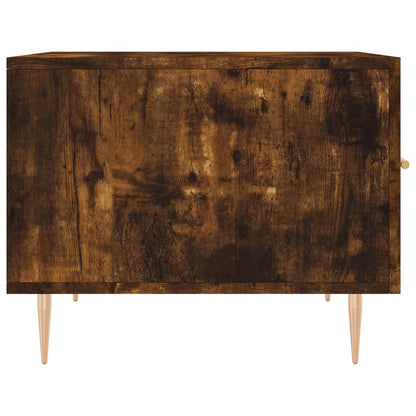 Tavolino da Salotto Rovere Fumo 50x50x40 cm Legno Multistrato | homemem39
