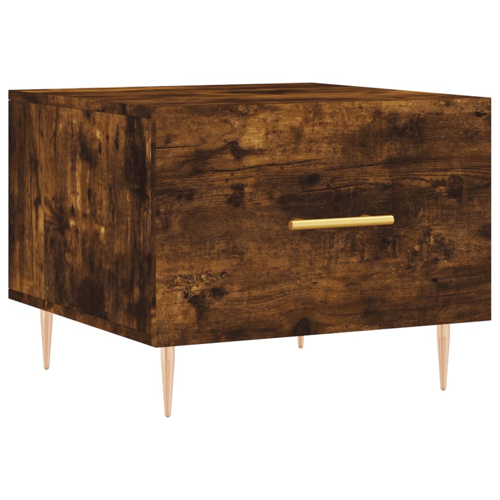 Tavolini Salotto 2 pz Rovere Fumo 50x50x40cm Legno Multistrato | homemem39