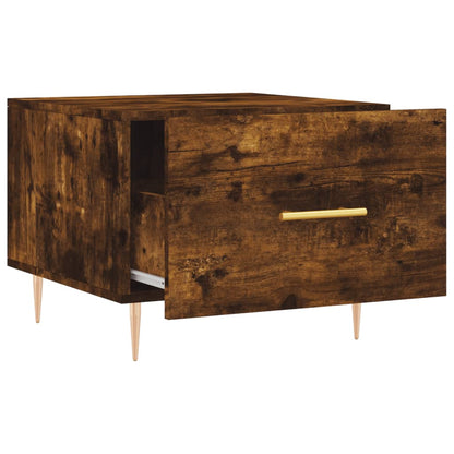 Tavolini Salotto 2 pz Rovere Fumo 50x50x40cm Legno Multistrato | homemem39