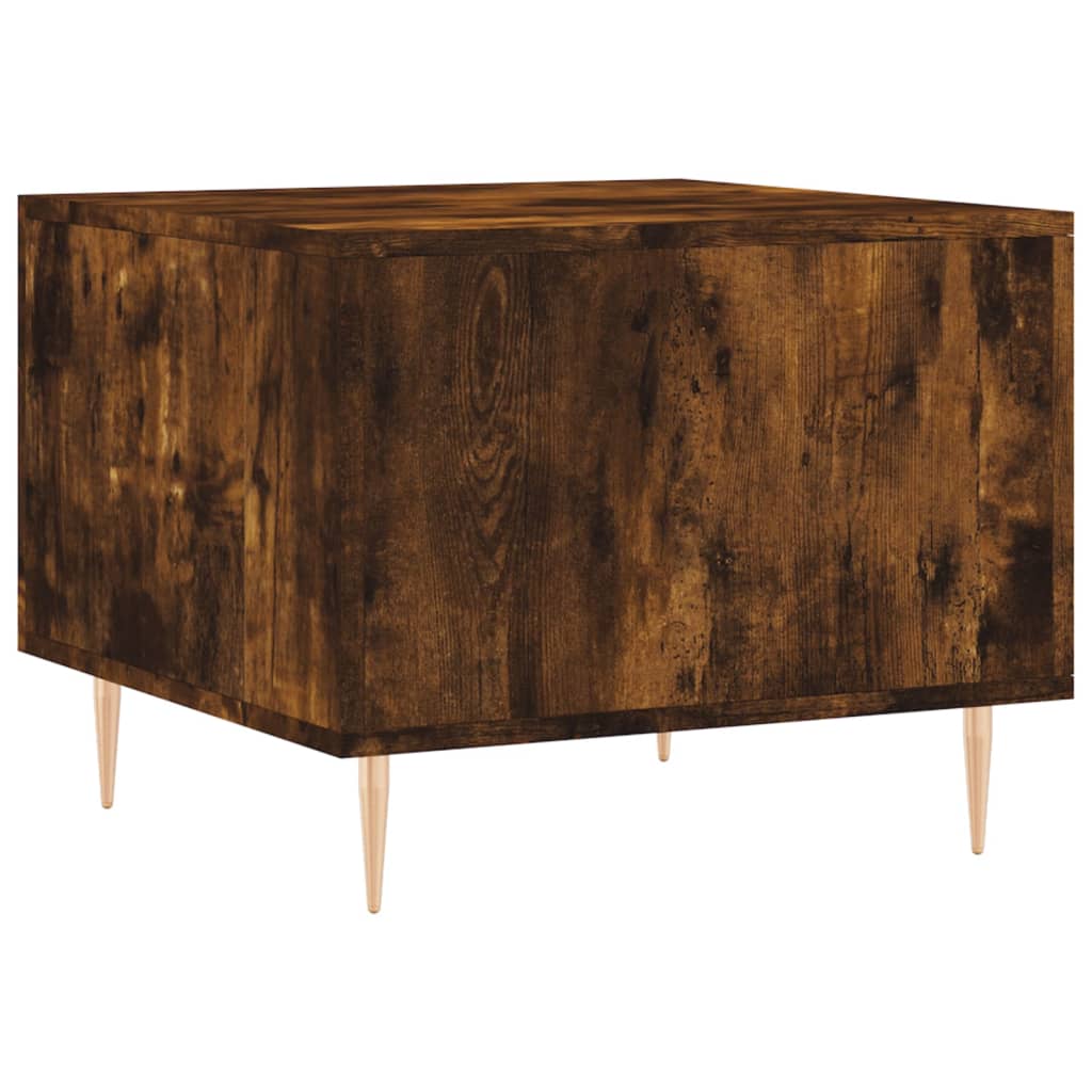 Tavolini Salotto 2 pz Rovere Fumo 50x50x40cm Legno Multistrato | homemem39