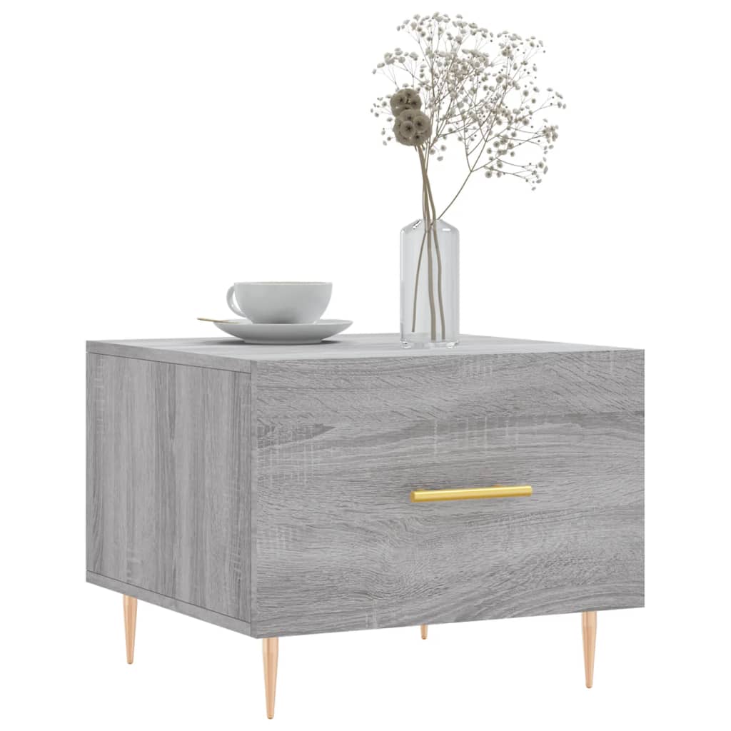 Tavolini Salotto 2pz Grigio Sonoma 50x50x40cm Legno Multistrato | homemem39