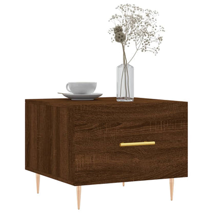 Tavolini Salotto 2 pz Rovere Marrone 50x50x40 Legno Multistrato | homemem39
