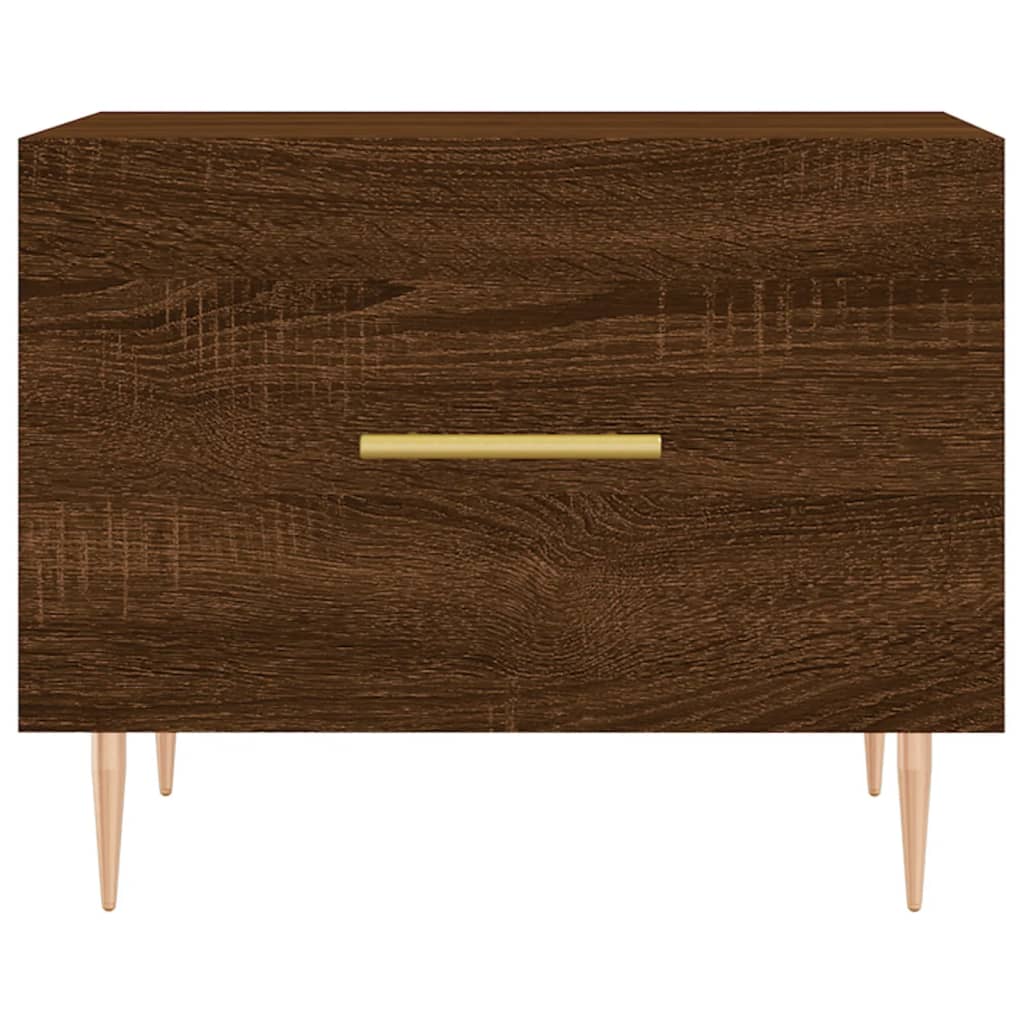 Tavolini Salotto 2 pz Rovere Marrone 50x50x40 Legno Multistrato | homemem39
