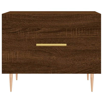 Tavolini Salotto 2 pz Rovere Marrone 50x50x40 Legno Multistrato | homemem39