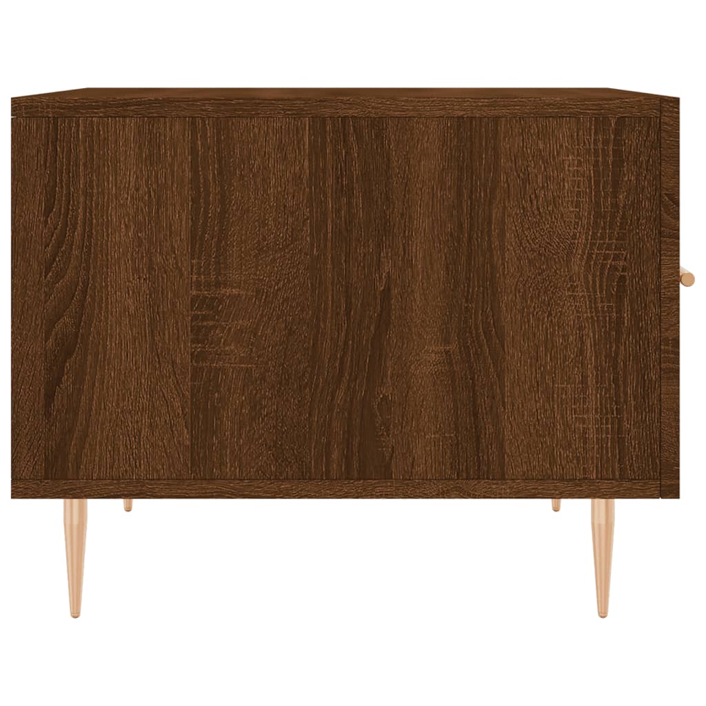 Tavolini Salotto 2 pz Rovere Marrone 50x50x40 Legno Multistrato | homemem39