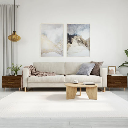 Tavolini Salotto 2 pz Rovere Marrone 50x50x40 Legno Multistrato | homemem39