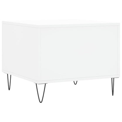 Tavolini da Salotto 2 pz Bianchi 50x50x40 cm Legno Multistrato | homemem39