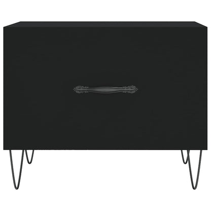 Tavolino da Salotto Nero 50x50x40 cm in Legno Multistrato | homemem39