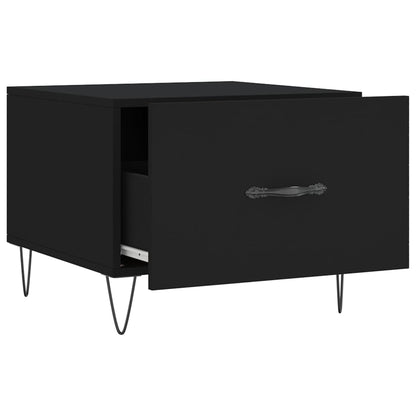 Tavolino da Salotto Nero 50x50x40 cm in Legno Multistrato | homemem39