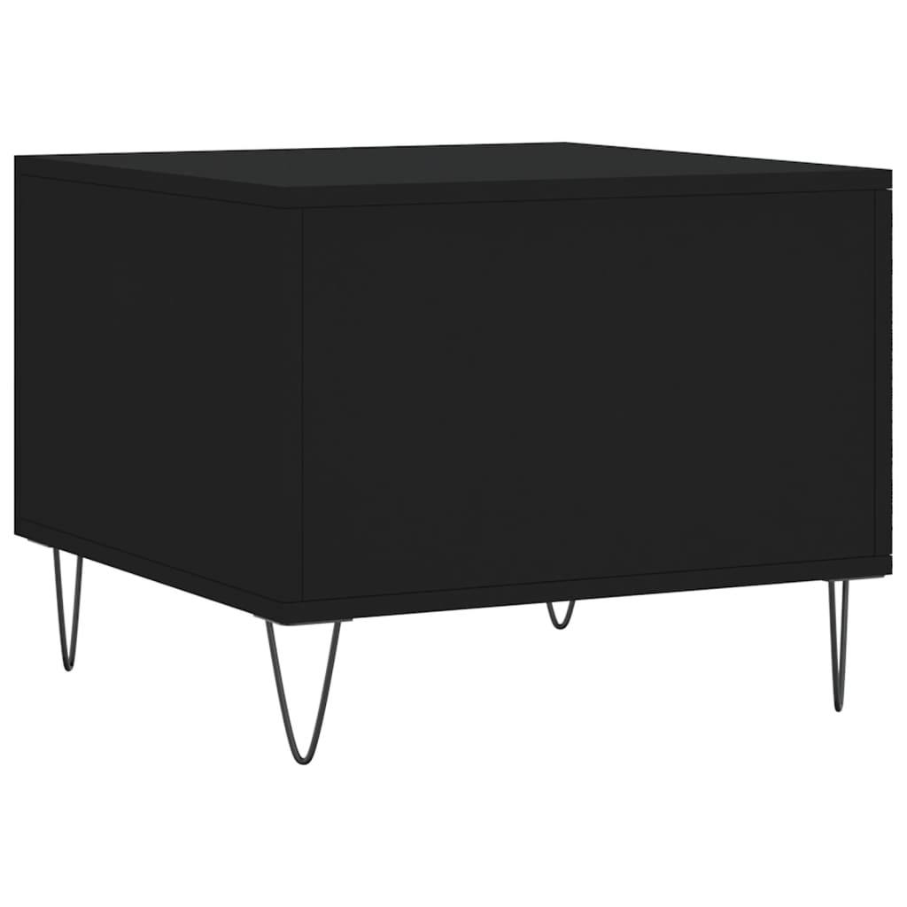 Tavolino da Salotto Nero 50x50x40 cm in Legno Multistrato | homemem39