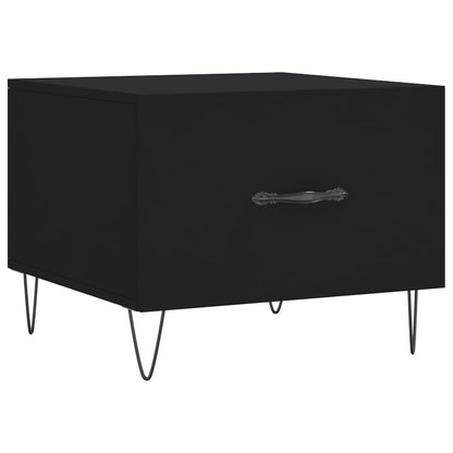 Tavolini da Salotto 2 pz Neri 50x50x40 cm in Legno Multistrato | homemem39
