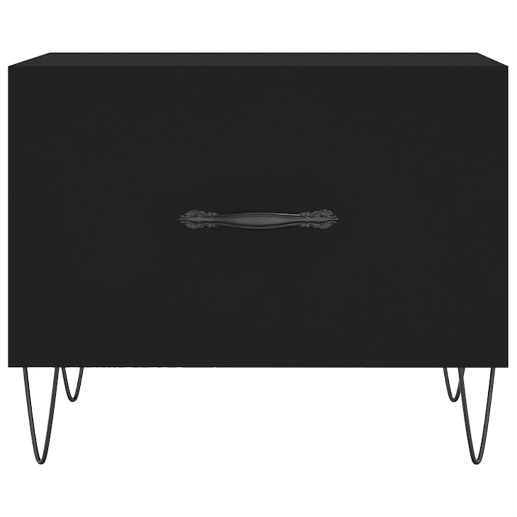 Tavolini da Salotto 2 pz Neri 50x50x40 cm in Legno Multistrato | homemem39