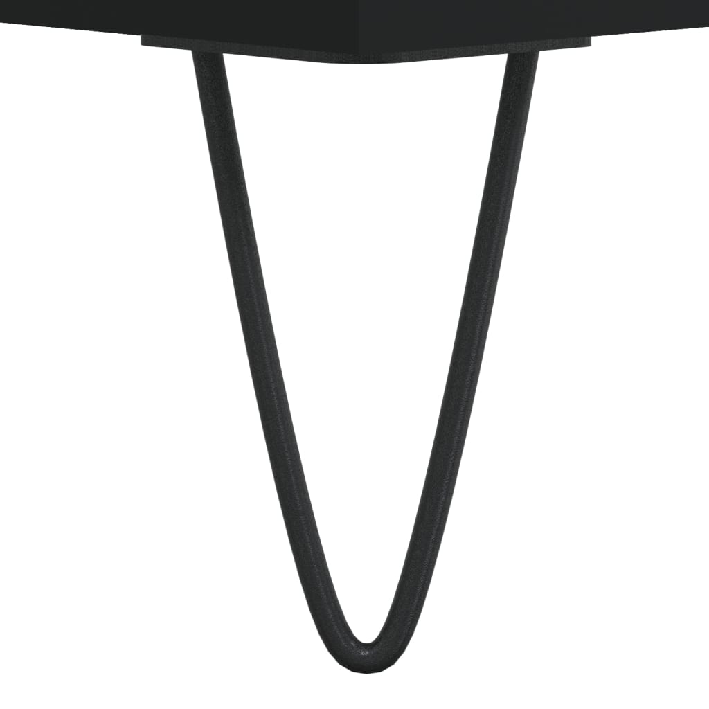 Tavolini da Salotto 2 pz Neri 50x50x40 cm in Legno Multistrato | homemem39