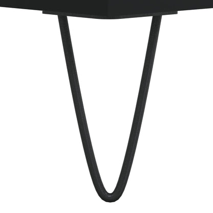 Tavolini da Salotto 2 pz Neri 50x50x40 cm in Legno Multistrato | homemem39