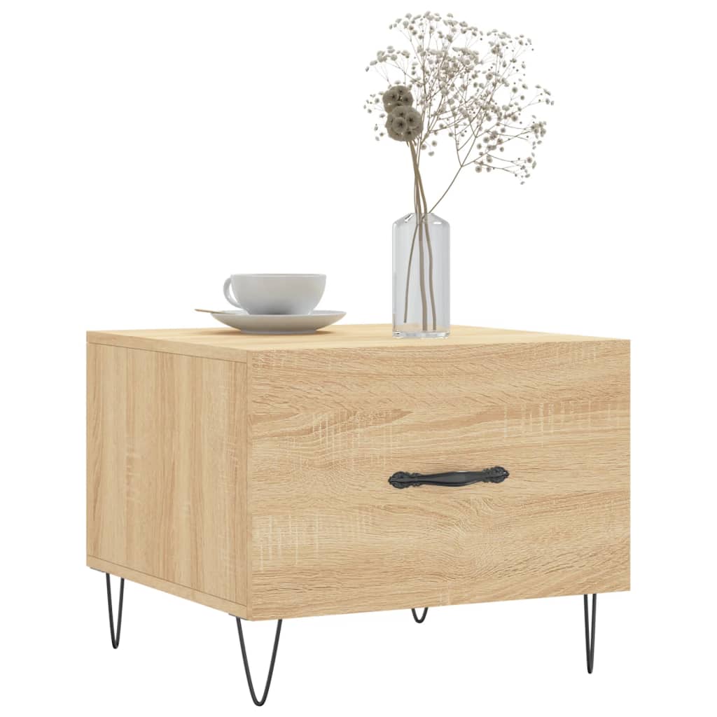 Tavolino da Salotto Rovere Sonoma 50x50x40 cm Legno Multistrato | homemem39